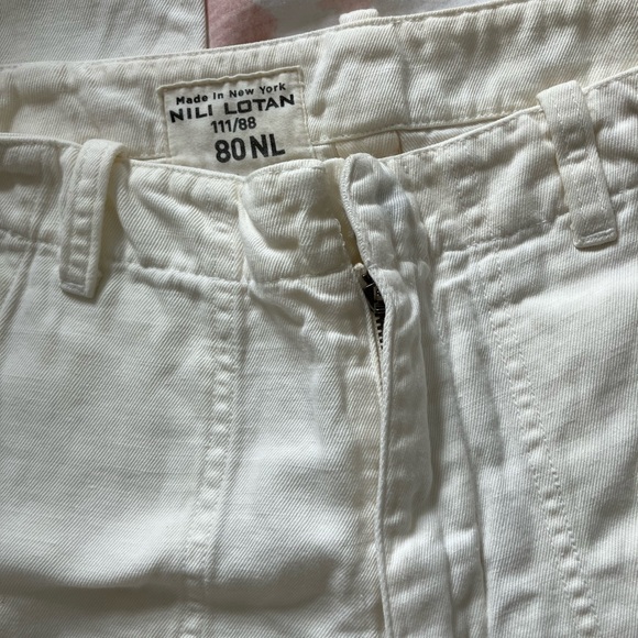 Nili Lotan Luna pant Eggshell - Picture 3 of 5